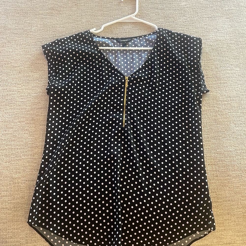Polka dot express blouse